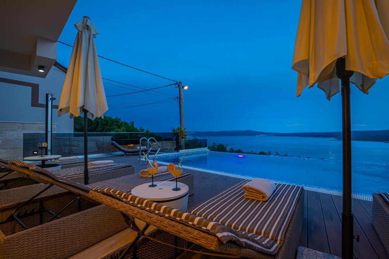 Villa Marassi With Heated Pool, Hot Tub And Sauna Crikvenica Exterior photo